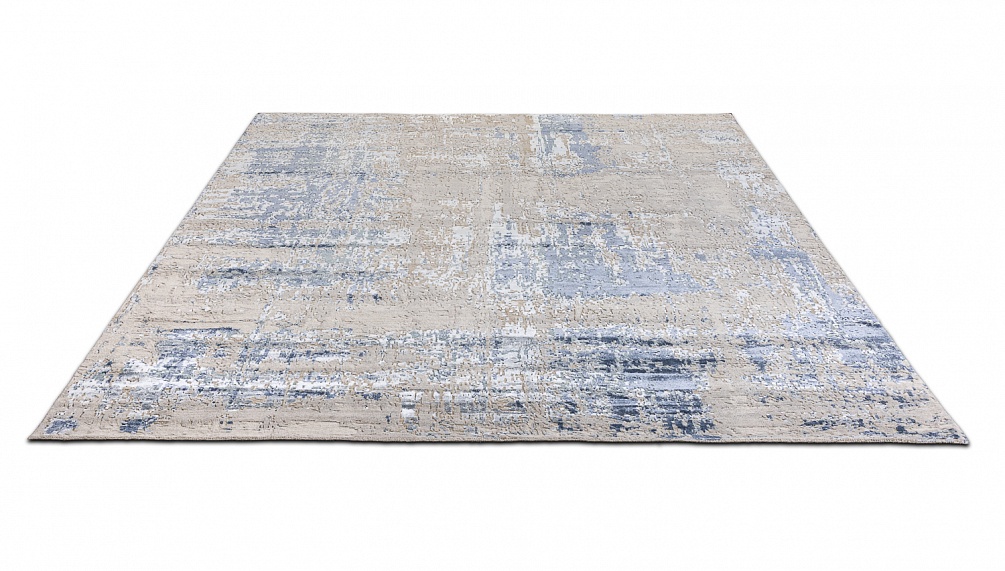 Индийский ковер из шерсти и бамбукового шёлка «UVENUTI» LRB1545-C.GREY-B.MIRAGE