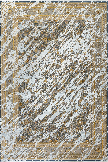 Турецкий ковер из бамбукового шёлка и акрила «BOSS» TE26A-KOYU-MAVI