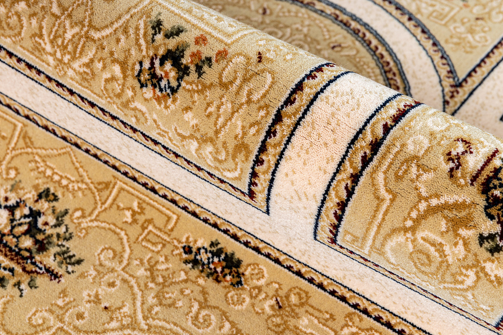 Бельгийский ковёр из шерсти «IMPERIAL QUM» 1524B-GLD