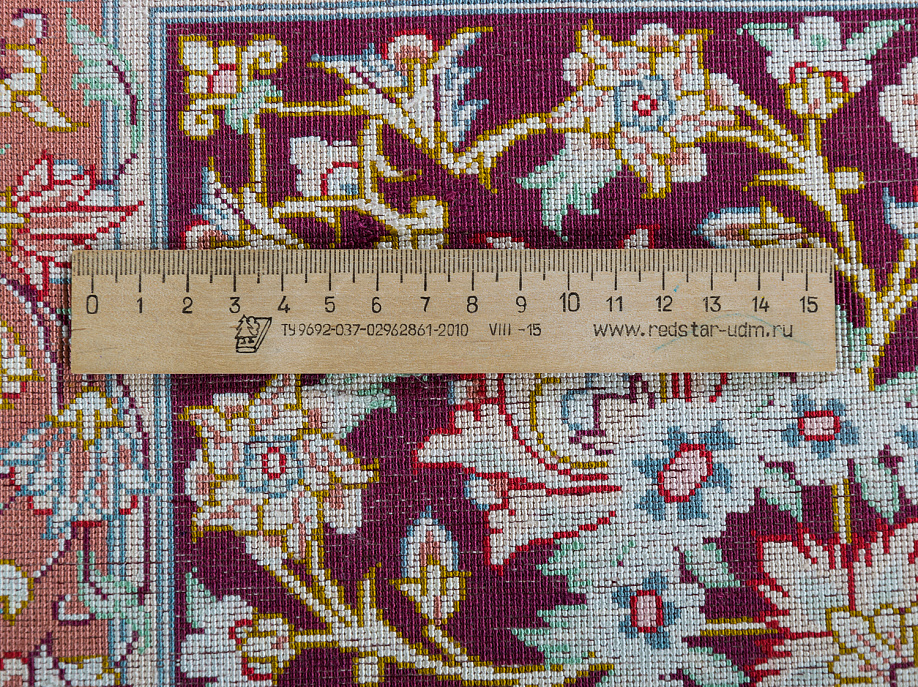 Иранский ковёр из шёлка «QUM MM IR» 14-255-IR AHMADI