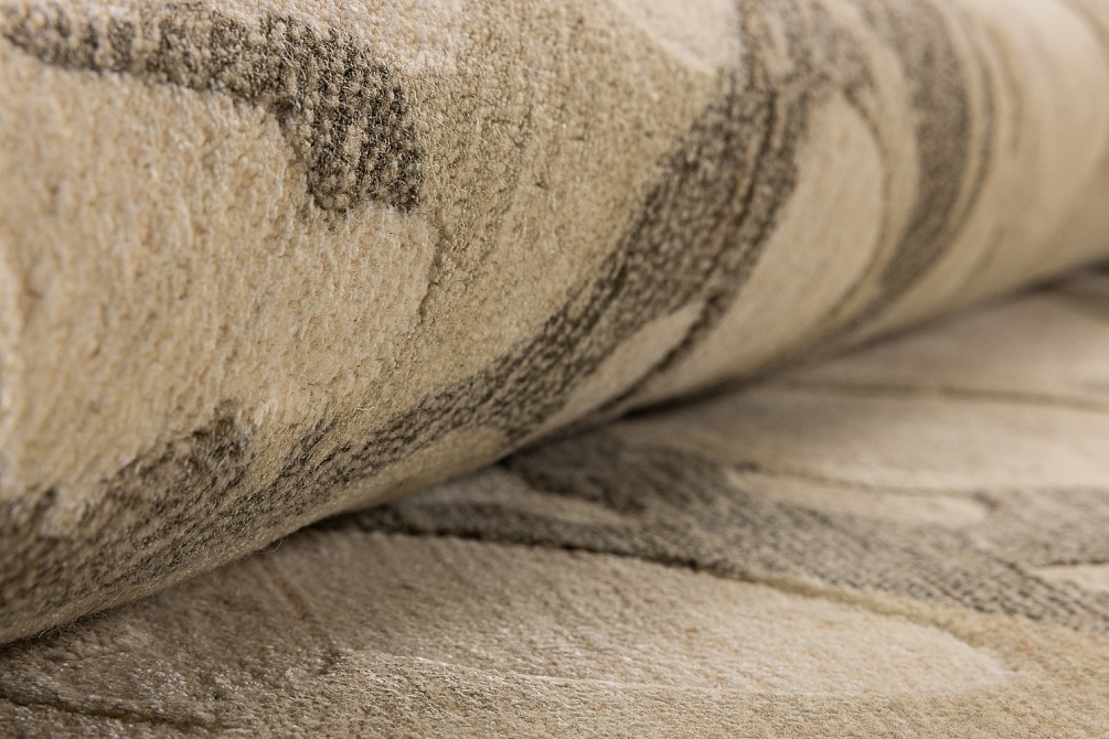 Индийский ковер из арт-шёлка и шерсти «EVEREST» 2023196-OTTER