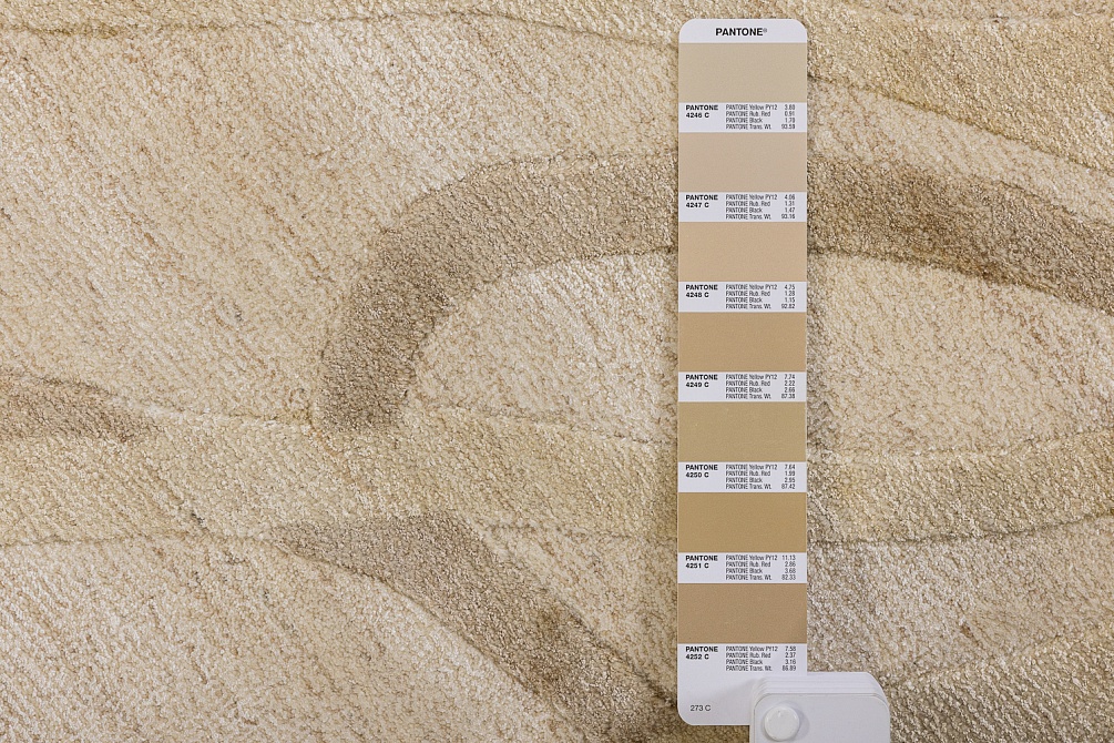 Индийский ковер из арт-шёлка и шерсти «EVEREST» 2023314-ANTIQUE BEIGE