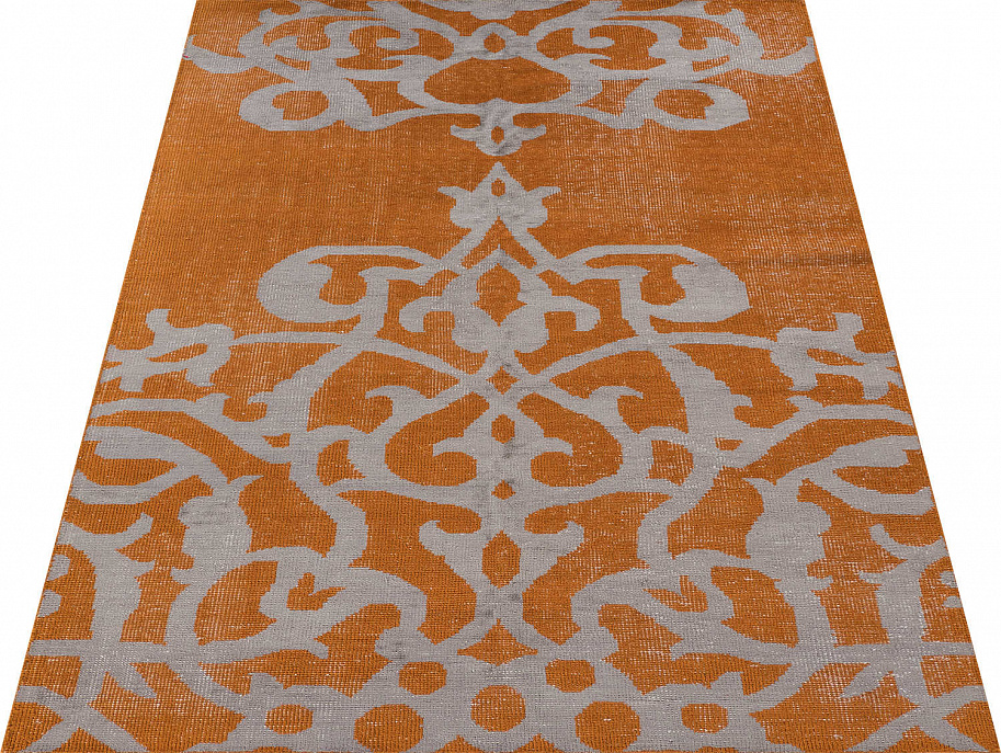 Индийский ковёр из шерсти «VINTAGE HILL» FL3-ORA-GRY