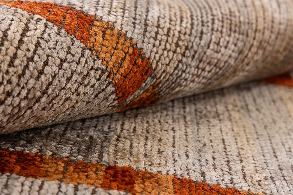 Турецкий ковер из хлопка, вискозы и полиэстера «ISTANBUL» ECLIPSE RUST - TERRA 4
