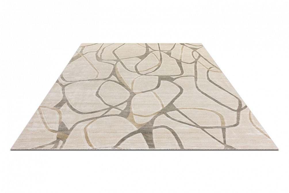 Индийский ковер из арт-шёлка и шерсти «EVEREST» 2023308-MOUSE