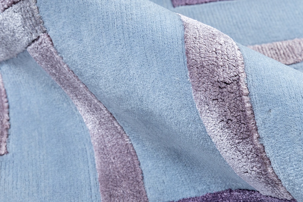 Индийский ковер из шерсти и арт-шёлка «RUSSEL SQUARE» TOPIARY-VIOL