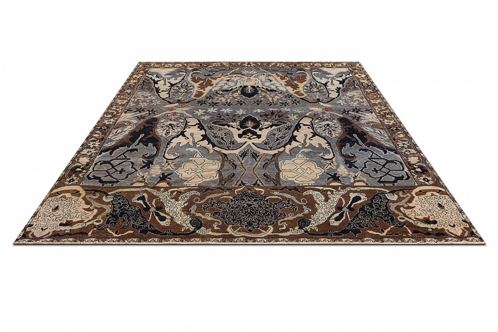 Индийский ковер из шерсти «ZIEGLER VINTAGE» AC228-GREY-BRN(237x294)