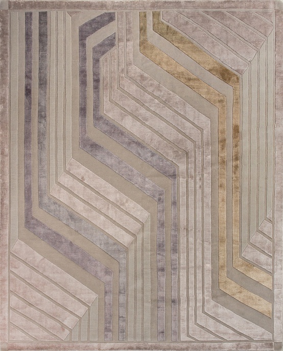 Индийский ковер из шерсти и арт-шёлка «CARTIE COLLECTION» ART DECO-4-MLT 1