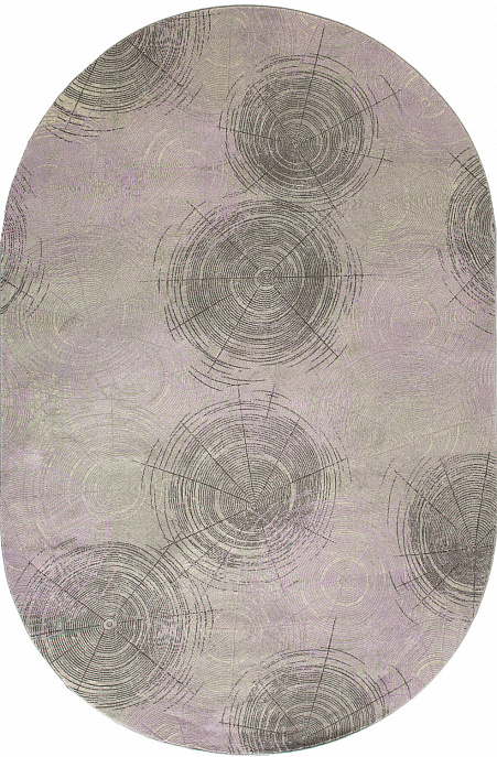 Турецкий ковер из шерсти и акрила «PATARA_M» 0149A-LSAN-LIL(Oval)