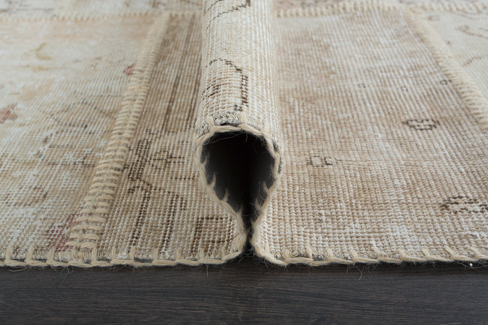 Турецкий ковёр из шерсти «PATCHWORK RUG» IVR-CRE(18-10577)