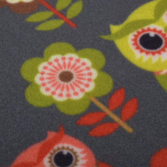 Китайский ковёр из синтетики «VORTEX» Samba Совы и цветы