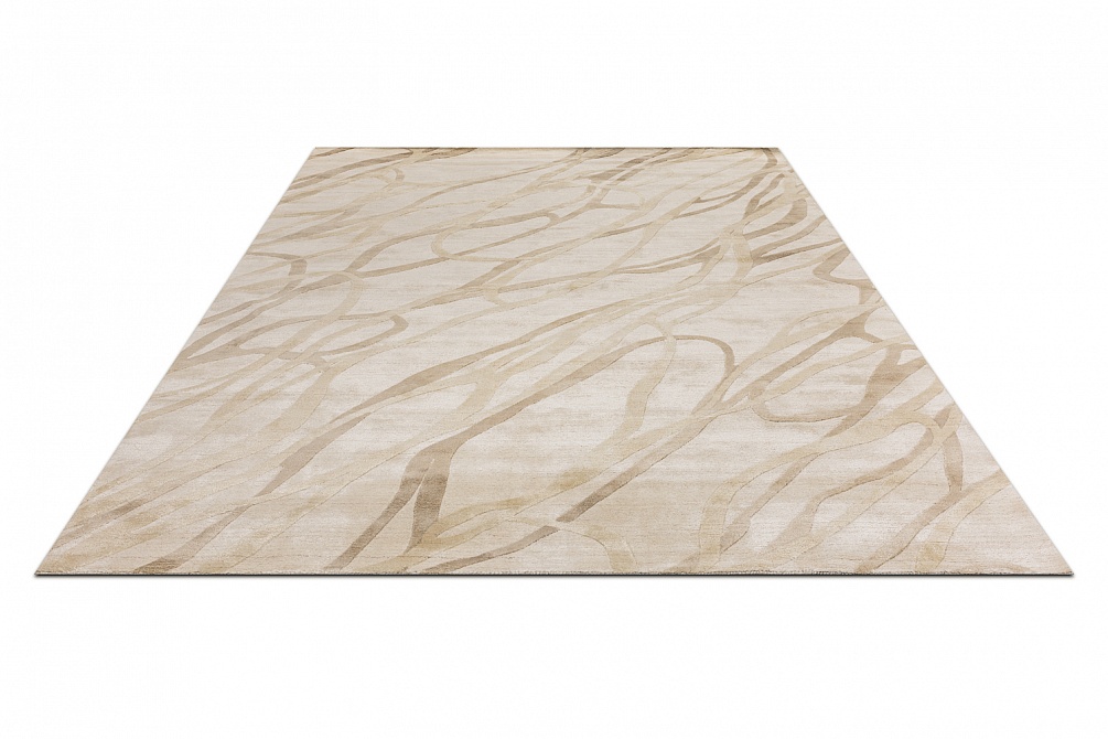 Индийский ковер из арт-шёлка и шерсти «EVEREST» 2023314-ANTIQUE BEIGE