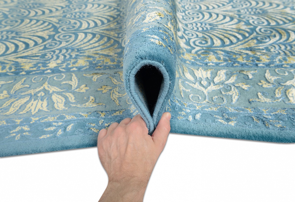 Индийский ковер из шерсти и арт-шёлка «KING OF AGRA» NO45-COLOR-1