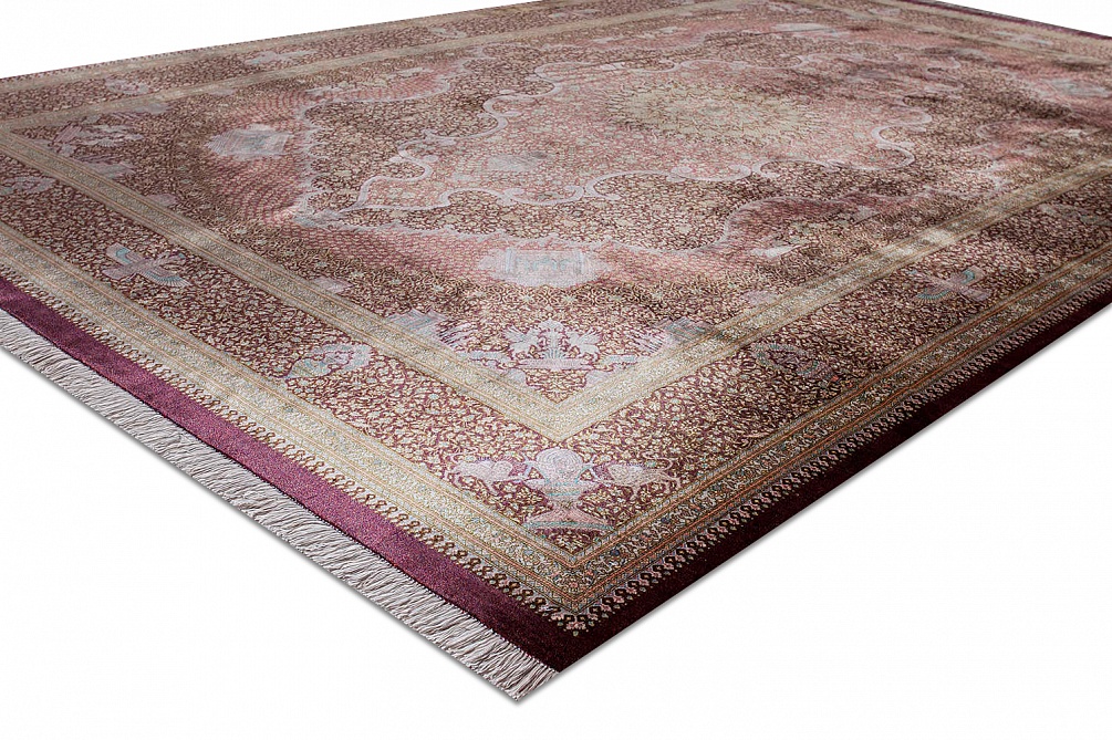 Иранский ковер из шёлка «QOM» 10-514-IR 5