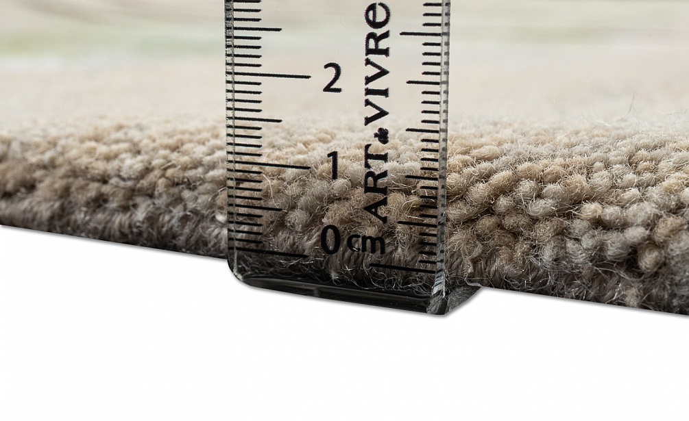 Индийский ковер из бамбукового шёлка, шерсти и хлопка «CHAOS THEORY» ESK369-CGREY-LTWIST 10