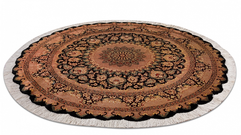 Иранский ковер из шёлка «QOM» 9-777-IR(Round) 2