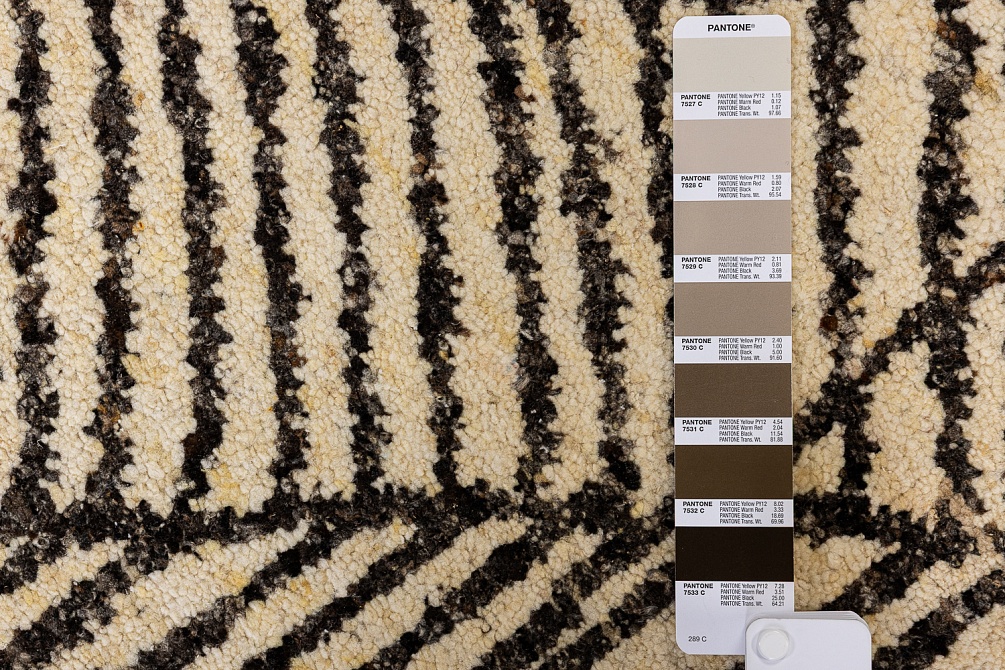 Индийский ковер из шерсти «SORRENTO» CE4610-IVORY-M.BROWN