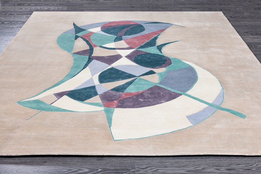 Индийский ковер из шерсти и арт-шёлка «Art de Vivre by DETALI» design Ksenia Skorogod «FREEDOM»
