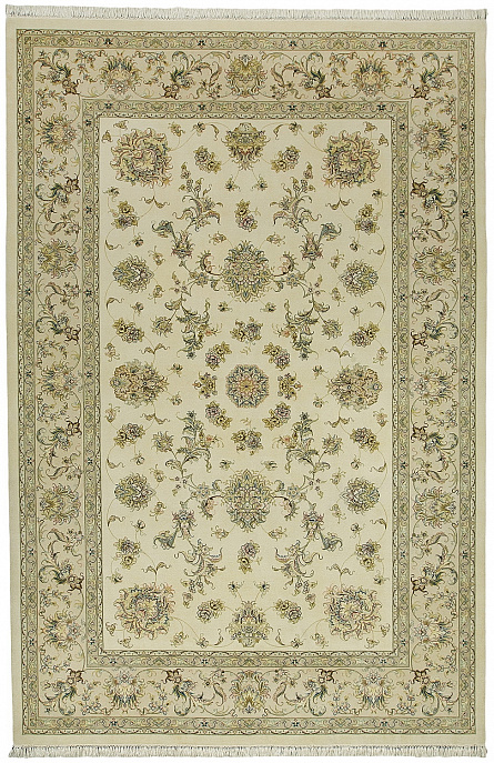 Иранский ковер из шерсти и шёлка «TABRIZ-FLORAL» 801-4116-IR