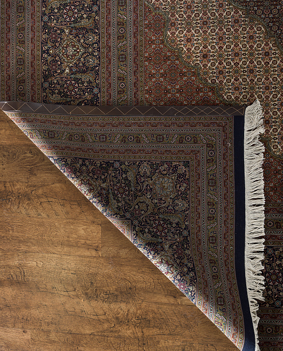 Иранский ковёр из шерсти и шёлка «TABRIZ MAHI» 13-148-IR