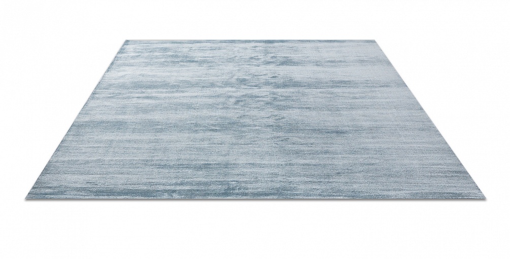 Индийский ковер из шерсти и арт-шёлка «MURUGAN» PLAIN-BLU-BH10/D052 2