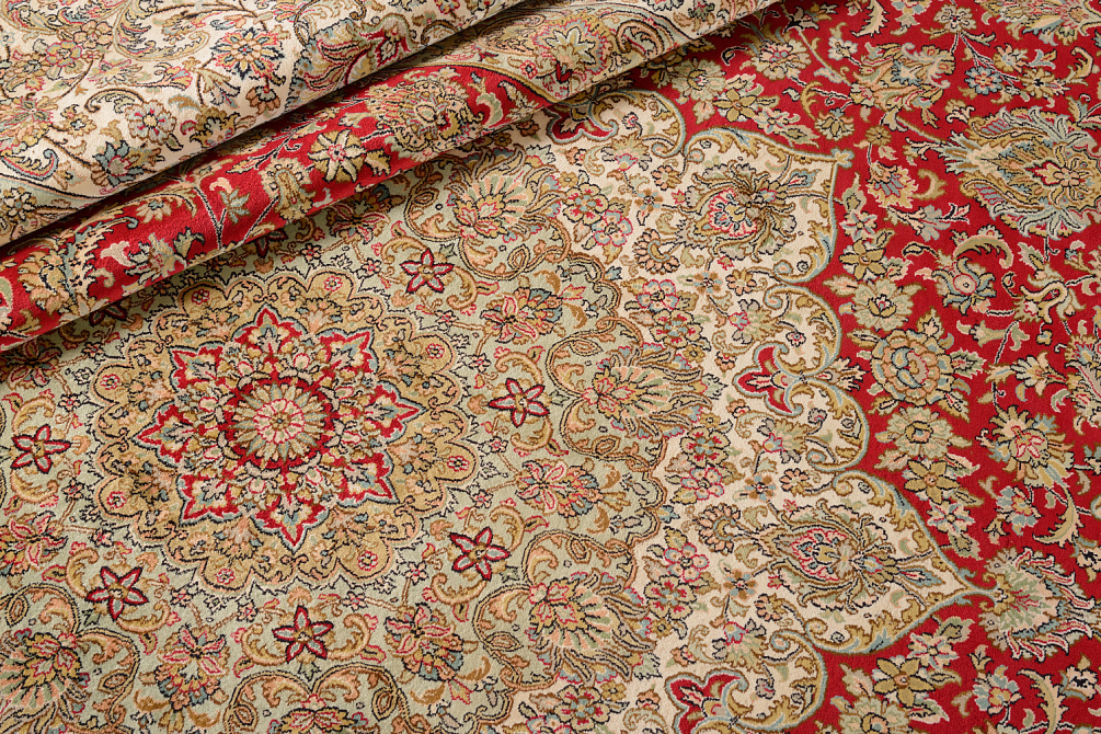 Индийский ковёр из шёлка «KASHMIR SILK 24Х24» WC 2014 RED