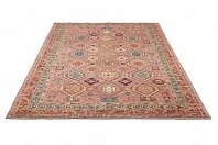 Пакистанский ковер из шерсти «KAZAK ROYAL» 253026-PURPAL-RED 2