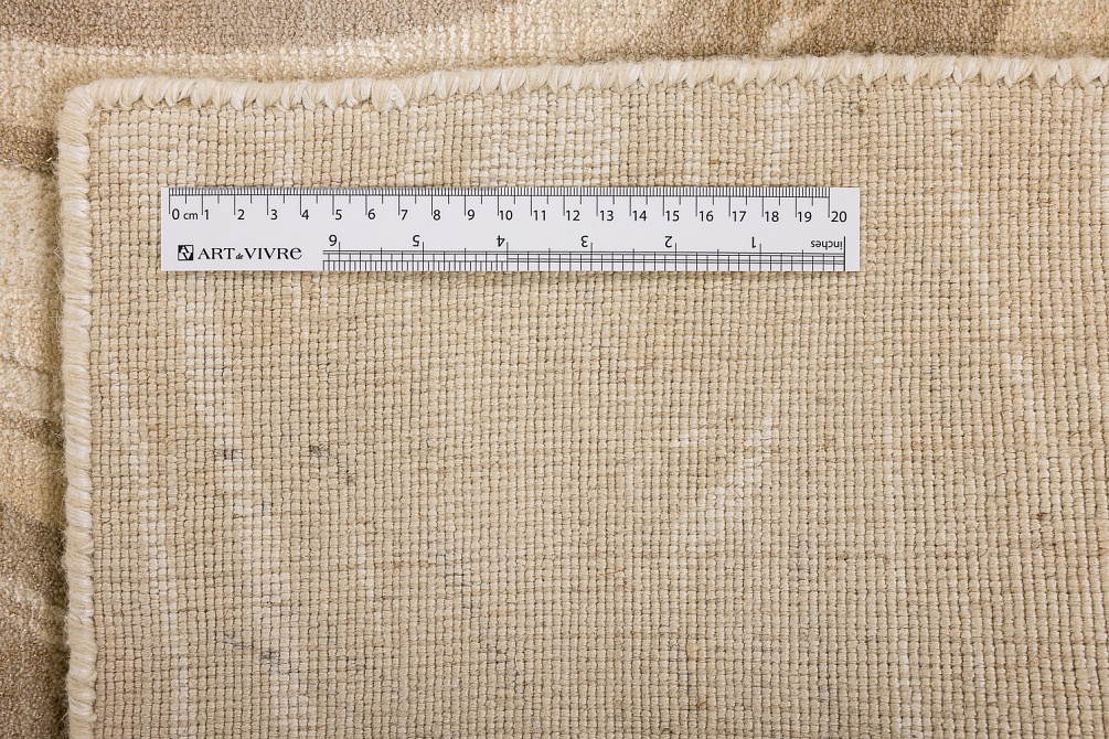 Индийский ковер из арт-шёлка и шерсти «EVEREST» 2023309-TAN