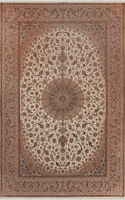 Иранский ковер из шерсти и шёлка «ISFAHAN IR» 13-128-IR PEZESHKI