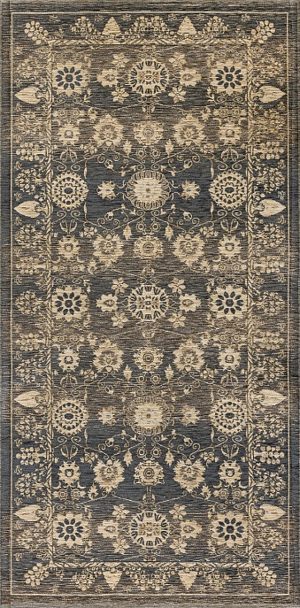 Бельгийский ковер из вискозы, акрила и хлопка «ELEGANT TAPESTRY» YENTEL-8281-GRY