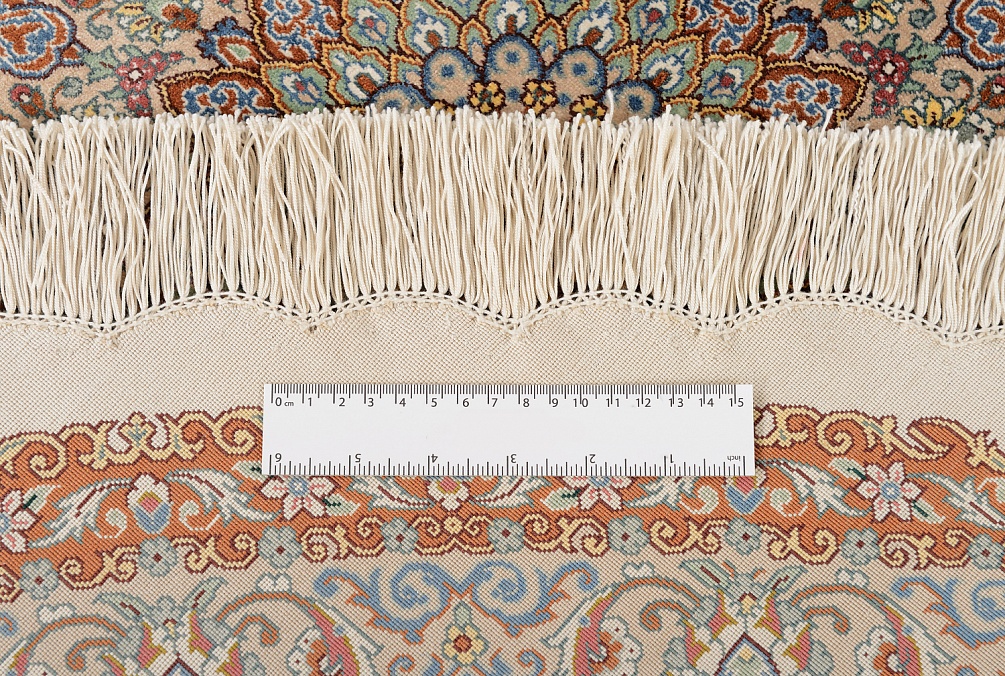 Иранский ковер из шёлка «QUM MM IR» 11-411-IR(Round)