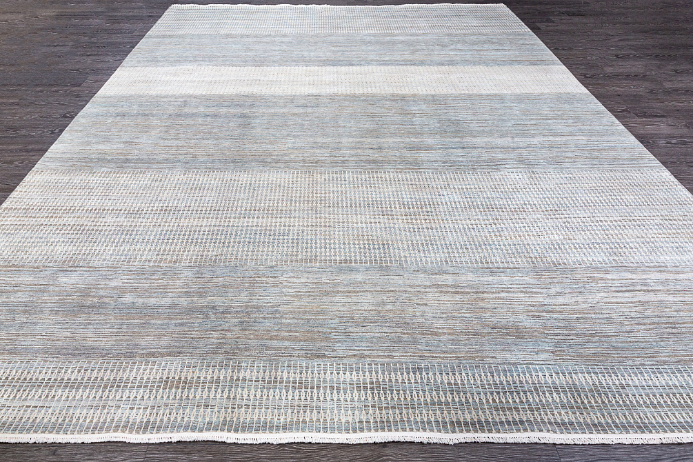 Индийский ковёр из шёлка и шерсти «WEST HOLLYWOOD» M99-GREY