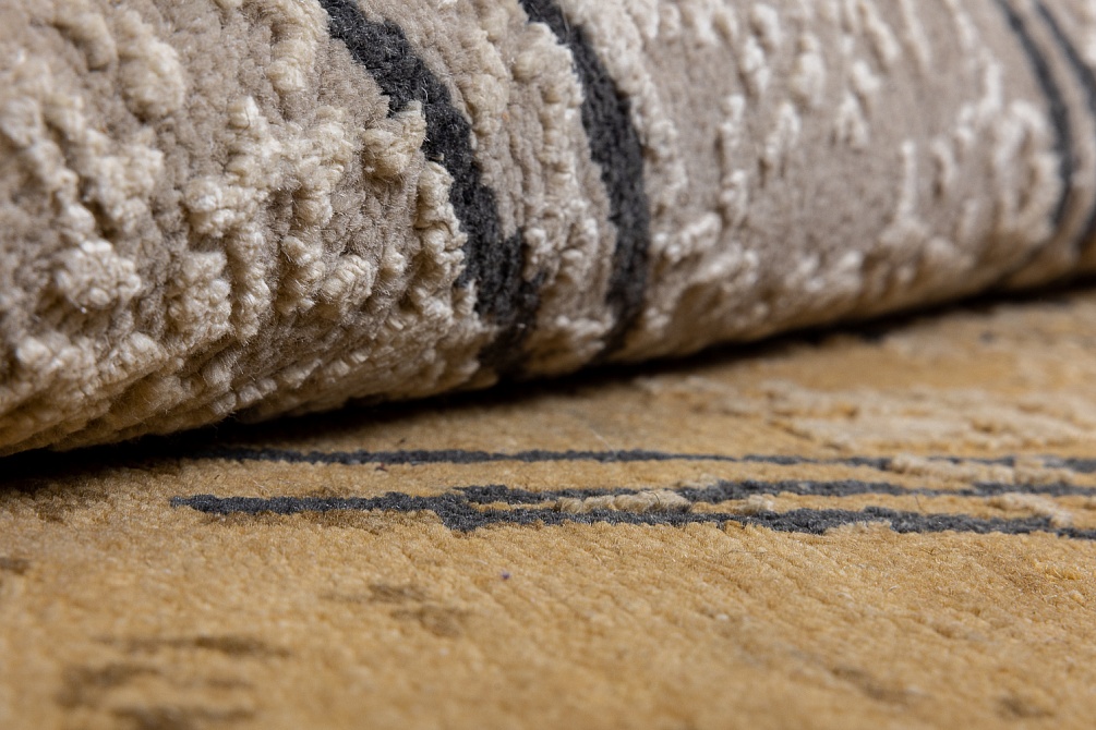 Индийский ковер из шерсти и шёлка «HOLLYWOOD ART» CE6626-IVORY