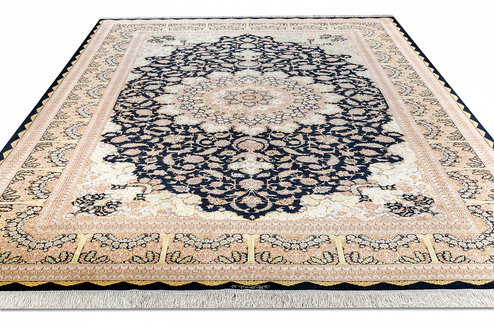 Иранский ковер из шёлка «QUM MM IR» 14-102-IR KAZEMI 2