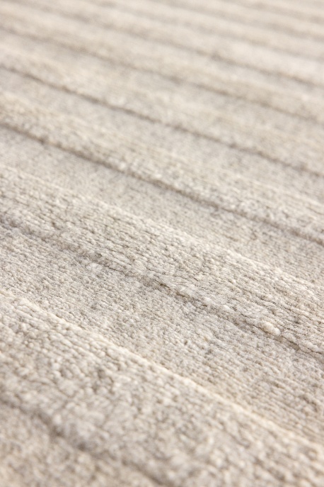 Индийский ковер из альпаки «BLANC DE BLANCS» STRIPES-IVORY