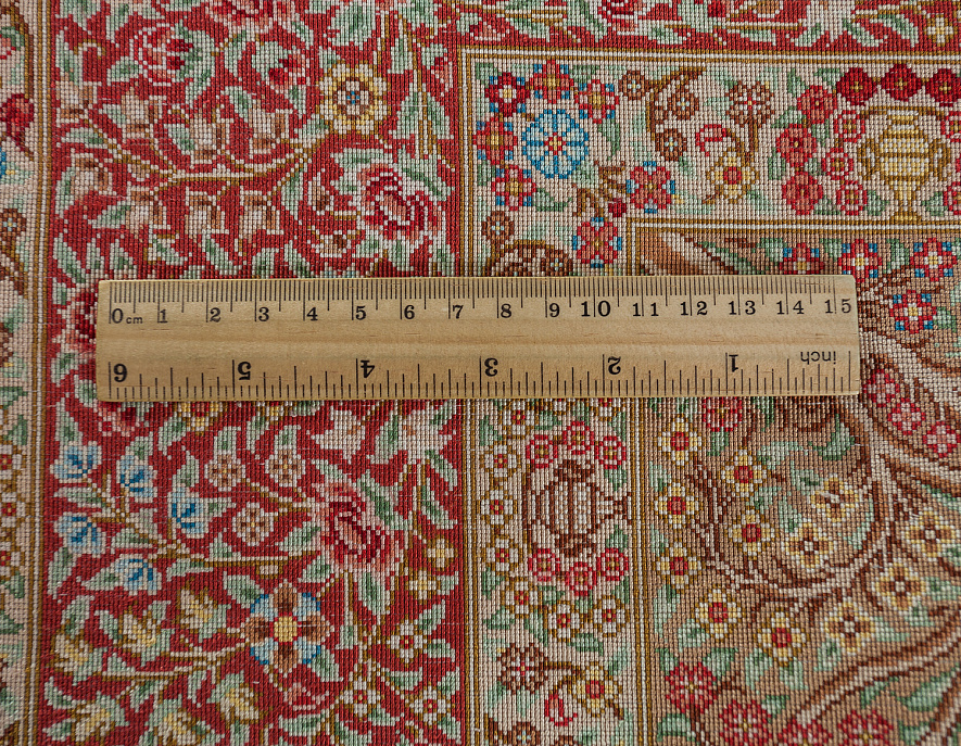 Иранский ковёр из шёлка «QOM» 10-324/S-IR