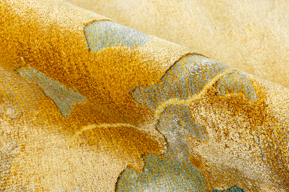 Китайский ковёр из шерсти и арт-шёлка «PRISMATIC N» PRS29-GOLD-MLT