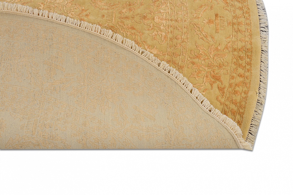 Индийский ковер из шерсти и арт-шёлка «KING OF AGRA» NO64-CRE-CRE(Round) 5