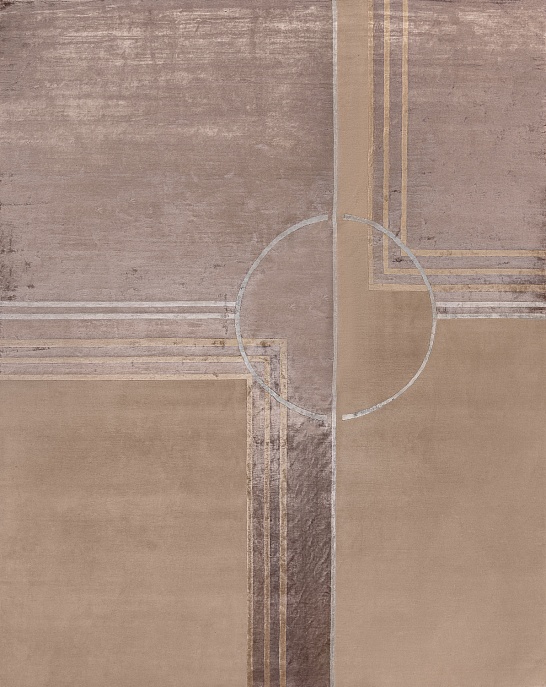 Индийский ковер из шерсти и арт-шёлка «CARTIE COLLECTION» ART DECO-03-21B(SL)