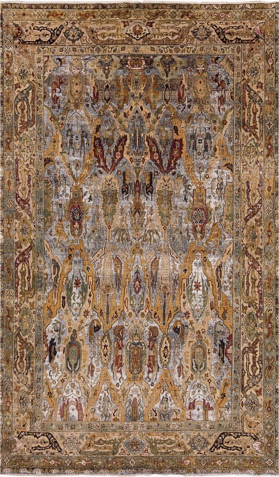 Индийский ковер из шерсти «ZIEGLER VINTAGE» AC107-GRY-CRE