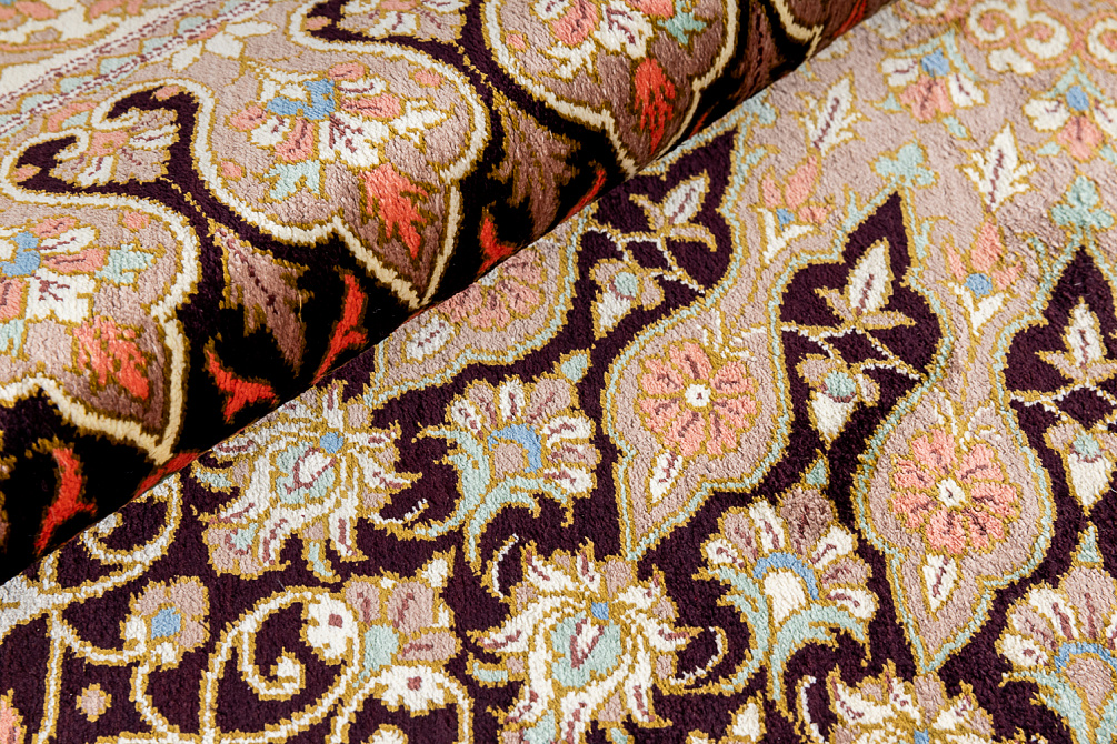 Иранский ковёр из шёлка «QUM MM IR» 14-244-IR(Oval)