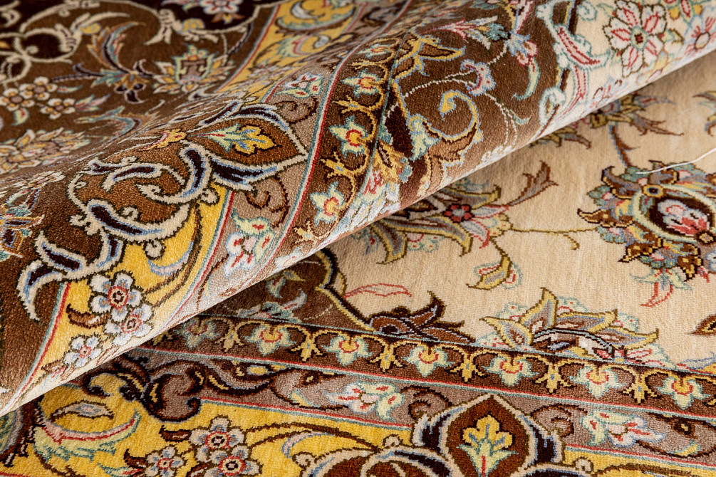 Иранский ковёр из шёлка «QOM» 12-7-IR