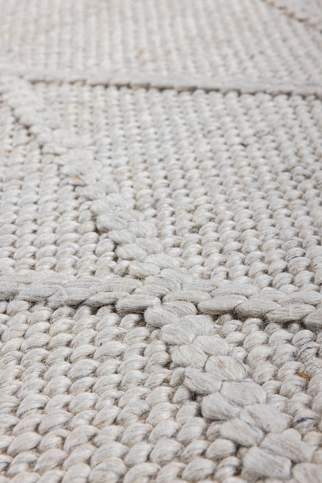 Индийский ковер из шерсти «COAST DIAMOND RUG» WHITE