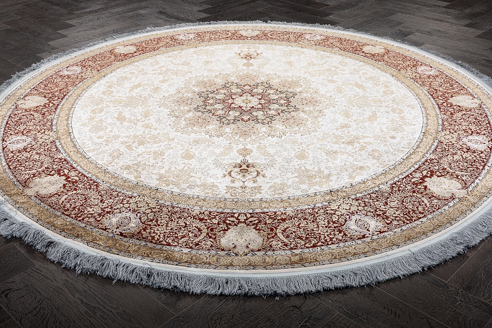 Иранский ковер из шёлка, бамбукового шёлка и акрила «NARSIS» 8310(Round) 2
