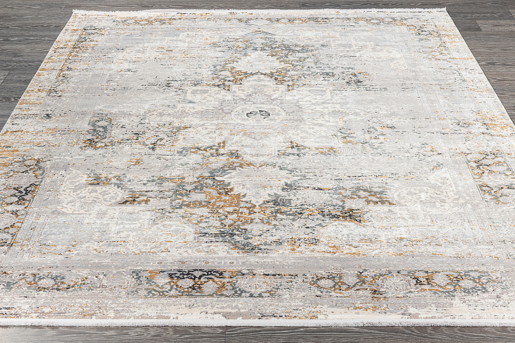 Турецкий ковёр из эвкалиптового шёлка и акрила «VERSAİLLES PALACE» MT003-DGREY-AGREY