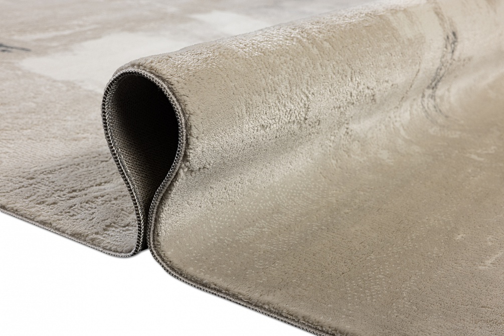 Турецкий ковер из полипропилена и полиэстера «MOON» 2629A-CREAM-L.GREY 8