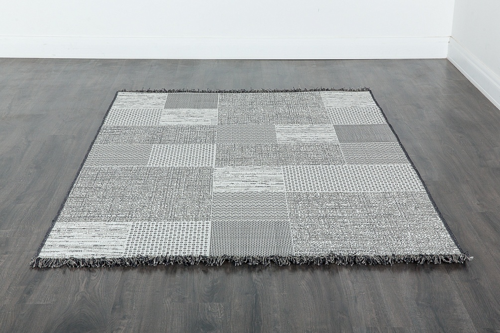 Бельгийский ковер из полипропилена «TWEED» 9162-T618-CRE-NBLK