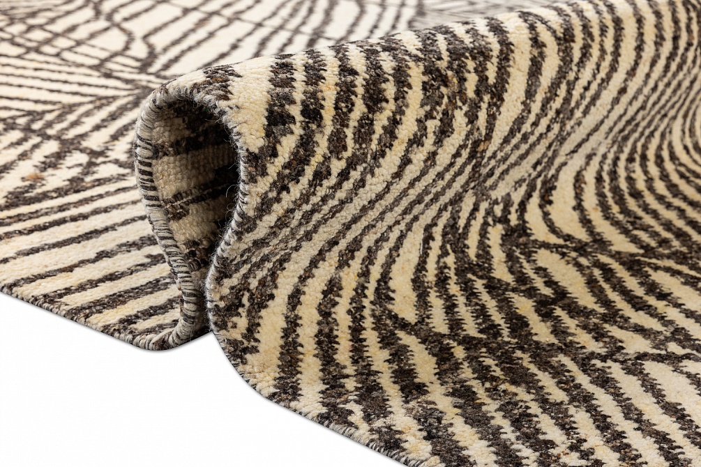 Индийский ковер из шерсти «SORRENTO» CE4610-IVORY-M.BROWN