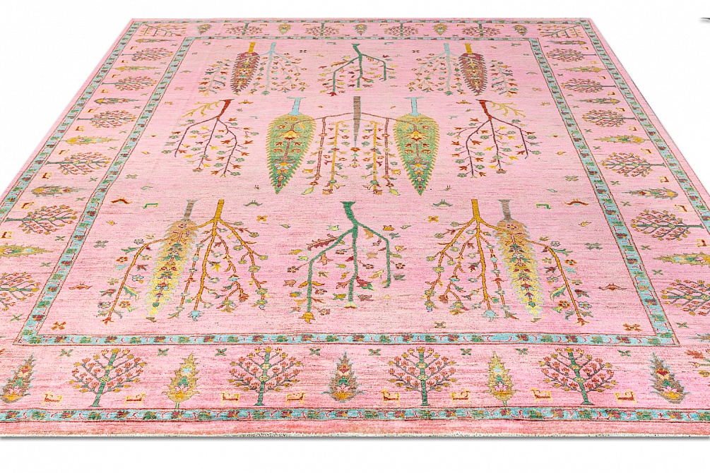 Пакистанский ковер из шерсти «SHAHI» PINK-PINK(243x318)