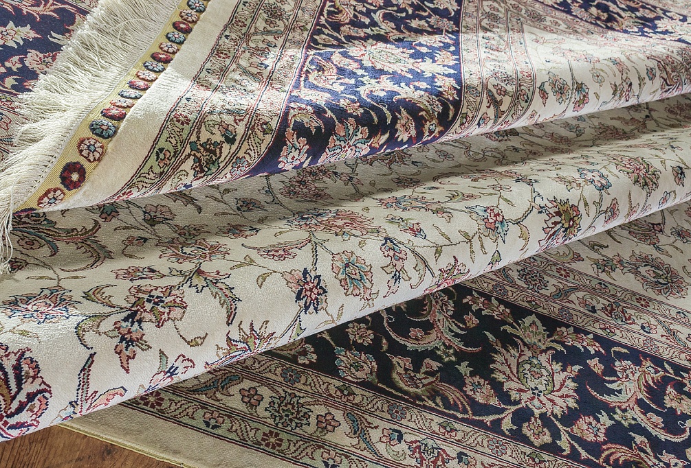 Китайский ковер из шёлка «70 RADJ» CX01003B-IVR